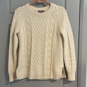 Jcrew cable knit sweater